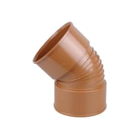 Osma UltraRib 45° Double Socket Bend 300mm Brown