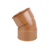 Osma UltraRib 30° Double Socket Bend 300mm Brown