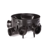 Wavin OsmaDrain Universal Chamber Base Straight Channel 110mm Black