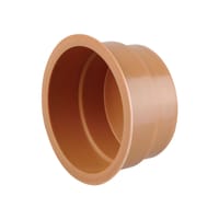 Osma UltraRib Socket Plug 150mm Brown