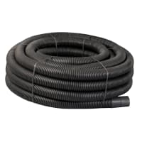 Naylor Agri-Drain Perforated Land Drain Pipe 50m x 80mm Black