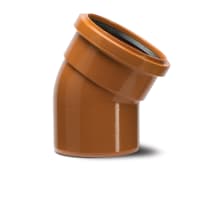 Polypipe Drain 45° Single Socket Bend 160mm Terracotta