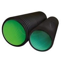 Naylor MetroDrain Twinwall Socketed Solid Pipe 6m x 750mm Black