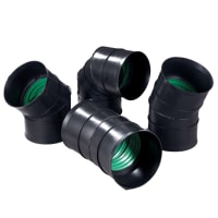 Naylor MetroDrain 45° Twinwall Pipe 225mm Black