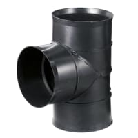 Naylor MetroDrain 90° T Junction 150 x 150mm Black