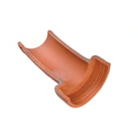 Hepworth 15° Left Hand Clay Channel Bend 150mm Brown