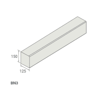 Marshalls Bullnosed Straight Kerb 915 x 125 x 150mm Grey