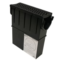 Fernco STDPSUMP StormDrain Plumb Sump Unit with Black Plastic Grate