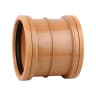 Wavin OsmaDrain Slip Coupler 110mm Brown