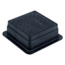 Wavin OsmaDrain Plain Ended Rodding Eye Square Sealed 110mm Black