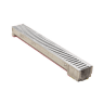 ACO RainDrain Galvanised Steel Grating Channel 1m x 118mm