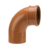 Polypipe Drain 87.50° Single Socket Bend Pipe 110mm