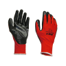 Scan Palm Dipped Nitrile Gloves L Red