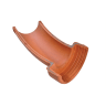 Hepworth 30° Left Hand Clay Channel Bend 225mm Brown