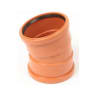 Polypipe Drain 15° Bend Double Socket 110mm Brown