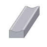 Marshalls Dished Kerb Channel 914 x 100 x 150mm Grey