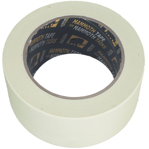 Everbuild Mammoth General Purpose Masking Tape 25mm x 50m Off White