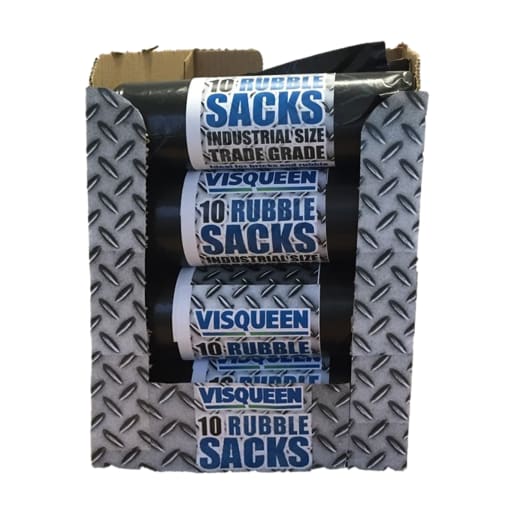 Visqueen Heavy Duty Rubble Sack Black Pack of 10