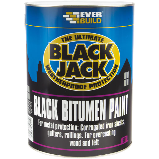 Everbuild 901 Black Jack Bitumen Paint 5L Black