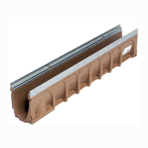 ACO MultiDrain M100D 0.0 Channel Galvanised Rail 1m x 135 x 150mm