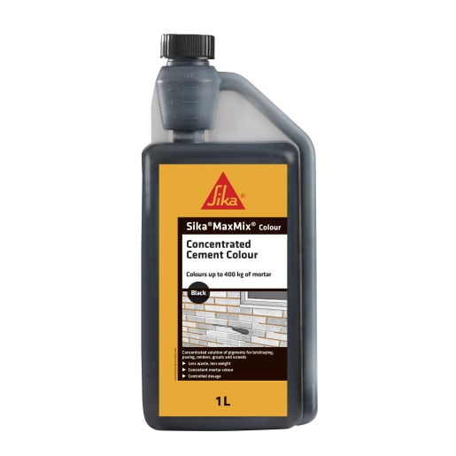 Sika MaxMix Concentrated Cement Colour 1L Black