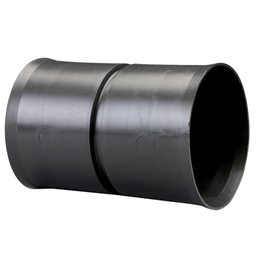 Naylor MetroDuct Twinwall Coupling 145mm Black