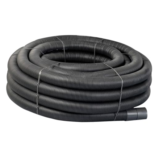 Naylor Agri-Drain Perforated Land Drain Pipe 25m x 100mm Black