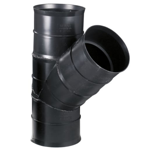 Naylor MetroDrain 45° Y Junction 225 x 150mm Black