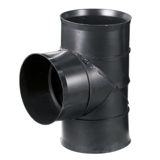 Naylor MetroDrain 90° T Junction 300 x 300mm Black