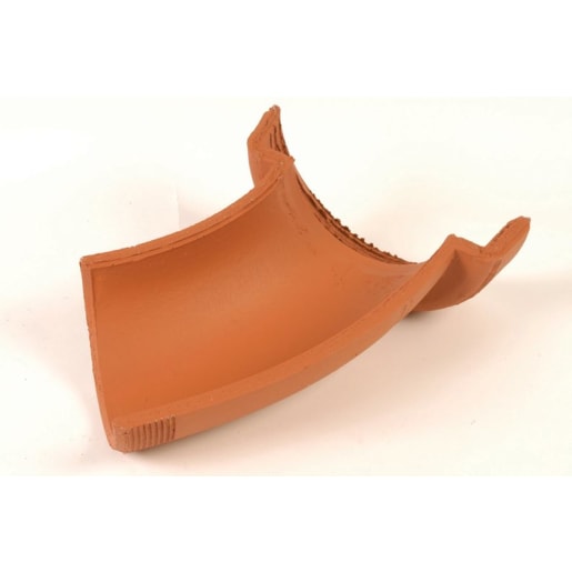 Hepworth 45° Left Hand Clay Channel Bend 150mm Brown