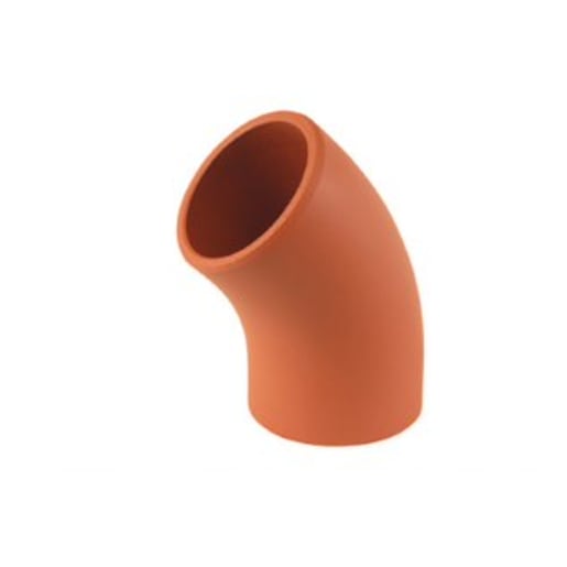 Hepworth SuperSleve 45° Bend Pipe 150mm Brown