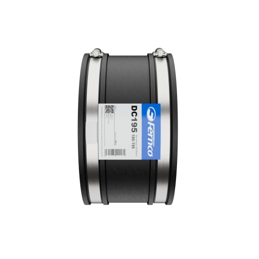 Fernco Drain Coupling 180-195mm Black