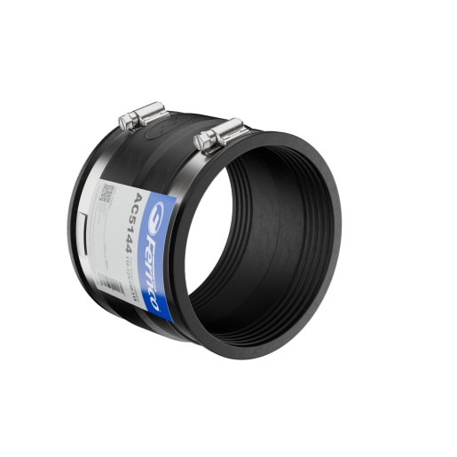 Fernco Adaptor Coupling 110-125/100-115mm Black