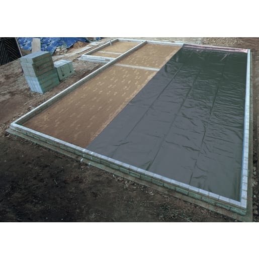 Visqueen 300mu Damp Proof Membrane 25 x 4m Black