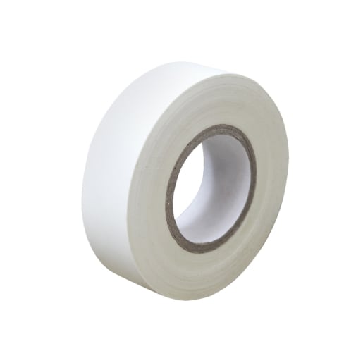 Faithfull PVC Electrical Tape 20m x 19mm White