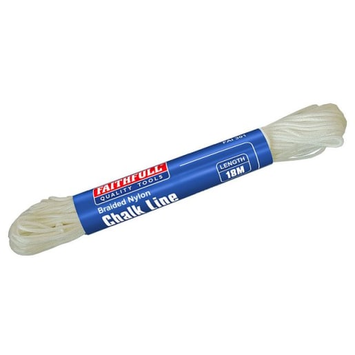 Faithfull 301 Braided Nylon Chalk Line 18m Box of 12